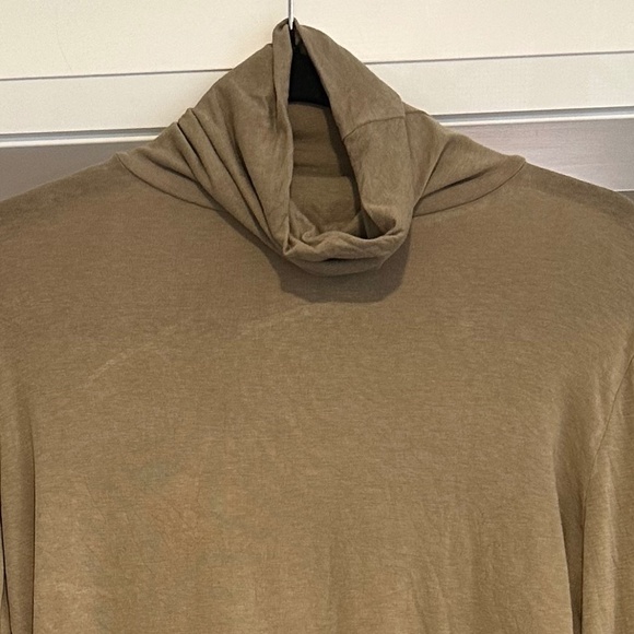 Mijeong Park Lightweight Beige Long Sleeve Roll Neck Top - Size L - Picture 2 of 12